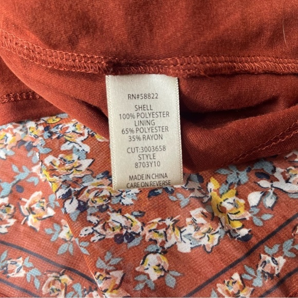 Max Studio Floral Print Casual A-Line Skirt Size S - Picture 5 of 10